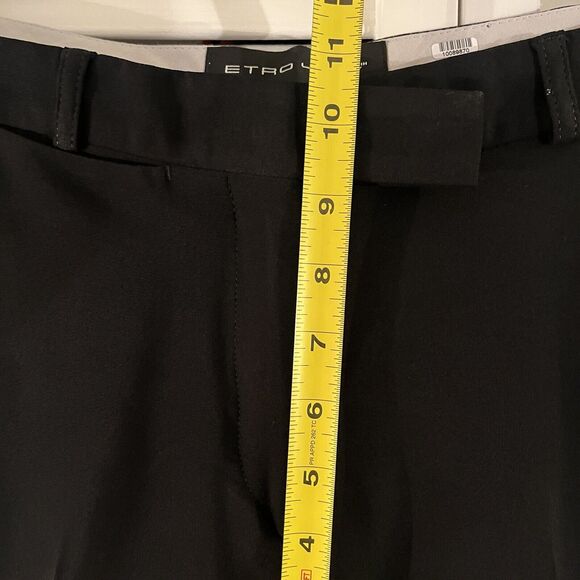 Etro black tailored trouser pants size IT42/US 6, made in Italy, career wear - Picture 9 of 11